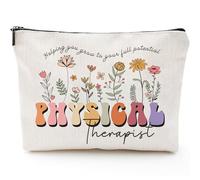 Sitsink Makeup Bags Women Gifts - Cosmetic Makeup Bags Gifts for Girls, Inspirational Novelty Gifts for Women Makeup Bags, white, Physical Therapist