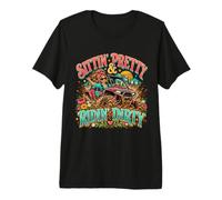Sittin’ Pretty Ridin’ Dirty Cute Off Road UTV Mudding SXS Premium T-Shirt