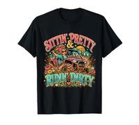 Sittin’ Pretty Ridin’ Dirty Cute Off Road UTV Mudding SXS T-Shirt