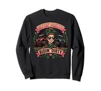 Sittin' Pretty Riding Dirty Messy Bun Off-Road Sweatshirt