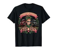 Sittin' Pretty Riding Dirty Messy Bun Off-Road T-Shirt