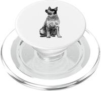 Sitting Australian Cattle Dog PopSockets PopGrip for MagSafe