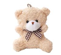 Sitting Bear Pendant Lovely Bear Doll Plush Keychain Backpack Decoration Handbag Accessories Kids Goody Bag Filler Soft Plush Toy