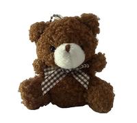 Sitting Bear Pendant Lovely Bear Doll Plush Keychain Backpack Decoration Handbag Accessories Kids Goody Bag Filler Soft Plush Toy