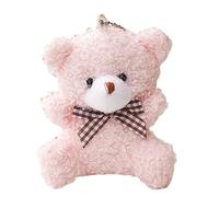 Sitting Bear Pendant Lovely Mini Bear Doll Plush Keychain Backpack Decoration Handbag Accessories Kids Gift Goody Bag Filler