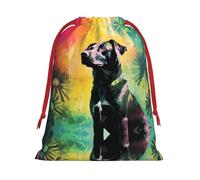 Sitting black dog S Patterned Gift Bags - Add a touch of formality to weddings, Christmas, birthdays, and anniversaries - (S - L)