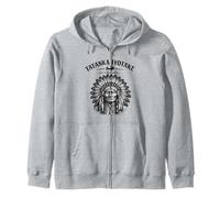 Sitting Bull Tatanka Iyotake Lakota History Zip Hoodie