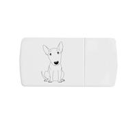 'Sitting Bull Terrier' Pill Box with Tablet Splitter (PI00034372)