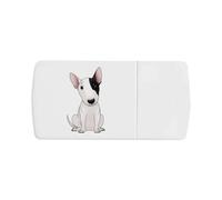 'Sitting Bull Terrier' Pill Box with Tablet Splitter (PI00034373)