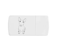 'Sitting Bull Terrier' Pill Box with Tablet Splitter (PI00034786)
