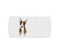 'Sitting Bull Terrier' Pill Box with Tablet Splitter (PI00034787)