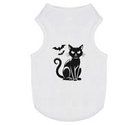 'Sitting Cat & Bats' Pet Dog/Cat T-Shirt (PT00136840)