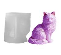 Sitting Cat Mold, Resin and Concrete Craft Shape, Soap Mold and Home Decoration, Premium Silicone Material, Creative Craft Accessory, with Fund