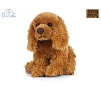 Living Nature Cocker Spaniel, Realistic Soft Cuddly Dog Toy, 22cm