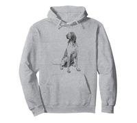 Sitting Dog Bracco Italiano Pullover Hoodie