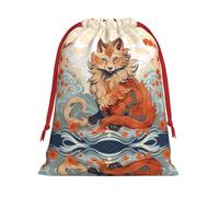 Sitting Fox L Patterned Gift Bags - Add a touch of formality to weddings, Christmas, birthdays, and anniversaries - (S - L)