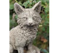 Sitting Fox Stone Fairy Garden Ornament Animal Statue