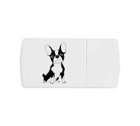 'Sitting French Bulldog' Pill Box with Tablet Splitter (PI00034788)