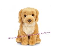 Living Nature Golden Retriever Soft Toy - 20 cm Fluffy Realistic Dog Plush, Cuddly Stuffed Animal Gift for Kids & Babies