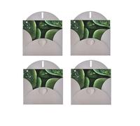 Sitting Green Three Leaf Insect Horizontal Full Single-Sided Printing Pearlescent Paper Birthday Halloween Christmas Halloween Birthday Party Holiday Greeting Card