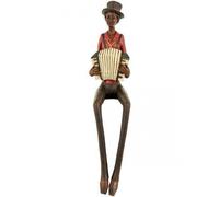 Hill Interiors Squeeze Box – Hill 1975 Sitting Jazz Band – Resin, Mixed – One