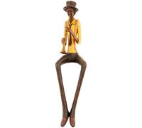 Sitting Jazz Band Trumpeter Hill Interiors Brown One Size