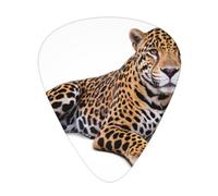 Sitting leopard Printed pick set - 12 pieces, thin, medium and thick guitar picks, suitable for guitar, bass, electric guitar and ukulele