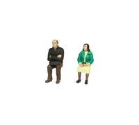 Sitting Man and Woman Figure Set