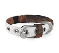 Sitting Monkey Collar Easy-Fastening Buckle，Pet Supplies Adjustable ，Dog Collar The D-Ring Design Allows for Towing Or Hanging Tags，for Small to Medium-Sized Dogs.