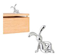 Sitting Rabbit Decor, Electroplated Rabbit Sculpture, Cute Animal Statue for Home Decoration, Table Ornament & Desk Display on Cabinet or Bookshelf