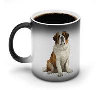 Sitting Saint Bernard Coffee Cup Mugs with Handle Hot Changing