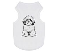 'Sitting Shih Tzu' Pet Dog/Cat T-Shirt (PT00140304)