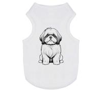 'Sitting Shih Tzu' Pet Dog/Cat T-Shirt (PT00140306)