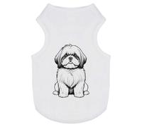 'Sitting Shih Tzu' Pet Dog/Cat T-Shirt (PT00140307)