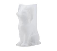 Sitting Wolf Candle Mold - Adorable Silicone Casting Tool, Reusable Wax Sculpture Former, Smooth Demolding Craft Accessory, Decorative Home Table Embellishments | DIY Parties Weddings Celebrations