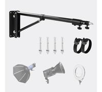 SITTO Ring Light Wall Mount 72inch/180cm, Wall Mount Triangle Boom Arm for Photo Studio Lighting, Barber Shop, Beauty Salon, Tattoo Lighting, Live Streaming etc