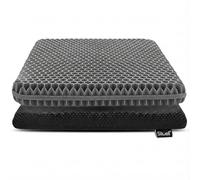 Sitwell Honeycomb Gel Seat Cushion, Cooling Pressure Relief Pad for Coccyx, Tailbone & Sciatica, Office Chair, Car & Wheelchair Cushion with Washable Cover, Grey (Regular)