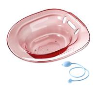 Sitz Bath Basin, Dual-Mode 2500ml Thickened Sitz Bath for Toilet with Flusher, Fits Most Toilet Types Postpartum Basin for for Hemorrhoids