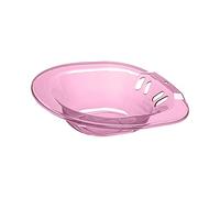 Sitz Bath Basin for Toilet with Flusher 2000ml Bidet Durable for Women Pink 38 x 35.5 x 9.5 cm