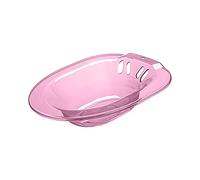 Sitz Bath Basin for Toilet with Flusher 2000ml,Pink 38 x 35.5 x 9.5cm | PET plastic 2000ml capacity anti-overflow holes tick marks hanging hole fits standard toilets for women