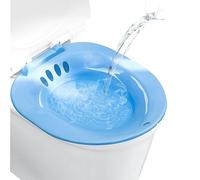 Sitz Bath for Toilet, Portable Bidet Toilet Seat, Universal Sitz Bath Soak, Sitz Bath for Hemorrhoids Postpartum Care (Blue)