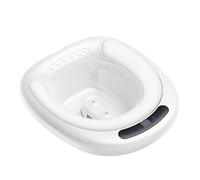 Sitz Bath for Toilet Seat Foldable Electric Sitz Bath Soak for Hemorrhoids for Postpartum Care Sitz Bathtub for Men Women Soaked Steam Relief of Vaginal/Anal Inflammation,PVC,White