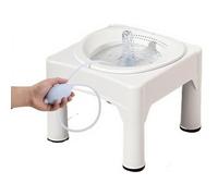 Sitz Bath, Hemorrhoid Bidet,Bidet,Sitz Bath for Toilet Seat, Postpartum Care, Perineum Soaker, Hip Bidet with Base, for Toilet Seat Hemorrhoids and Postpartum Care(White)