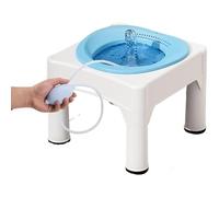 Sitz Bath, Hemorrhoid Bidet,Bidet,Sitz Bath for Toilet Seat, Postpartum Care, Perineum Soaker, Hip Bidet with Base, for Toilet Seat Hemorrhoids and Postpartum Care(Blue)