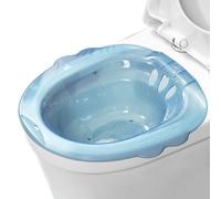 Sitz Bath Portable Over The Toilet Portable Bidet Anti-Overflow Large-Capacity Bidet Attachment for Hemorrhoids Postpartum Private Care Blue Attachment for Toilet