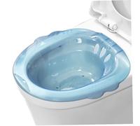 Sitz Bath Portable Over The Toilet Portable Bidet Anti-Overflow Large-Capacity Bidet Attachment for Hemorrhoids Postpartum Private Care Blue, Décor extérieur