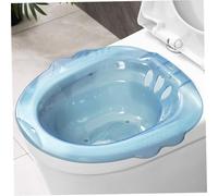 Sitz Bath Portable Over The Toilet Portable Bidet Anti-Overflow Large-Capacity Bidet Attachment for Hemorrhoids Postpartum Private Care Blue, Utilisation intérieure