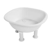 Sitz Bath Seat for Postpartum Care, Foldable Anti Slip Design with Sealed Drain Outlet, Portable Sitz Bath Tub for Toilet Use, Sitz Bath for Women and Men (White)