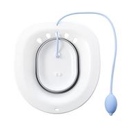 Sitz Bath - Steam Seat Over the Toilet Foldable Sitz Bath Basin for Soaking by Seat for the toilet- Perineal Bath for Hemorrhoidal Relief, Pregnant Women, Elderly (Grey Foldable)