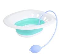 Sitz Bath Toilet Hemorrhoids Postpartum Care, Sitz Bath for Hemorrhoids, Postpartum Care, Perineum Relief,Perineal Soaking Bath Over The Toilet Seat, for Vaginal Anal Inflammation Treatment(Blue)
